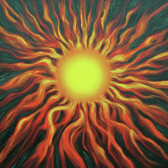 An illustration representing the Sun in Cancer