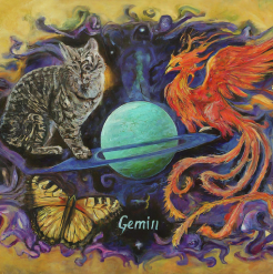 An illustration representing Uranus in Gemini