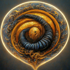 An illustration representing Jupiter in Scorpio