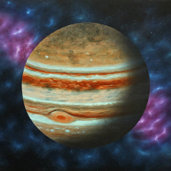 An illustration representing Jupiter in Taurus