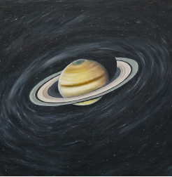 An illustration representing Saturn in Taurus